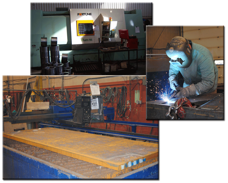 Machines and man welding