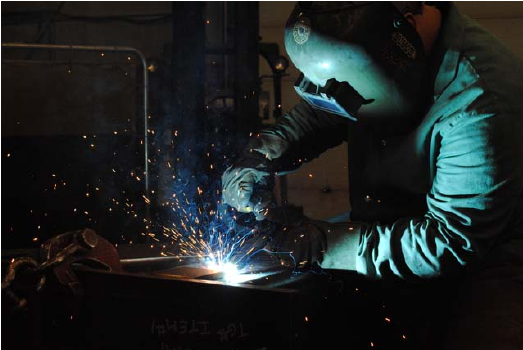Man welding